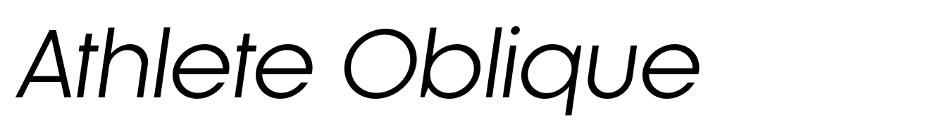 Athlete Oblique